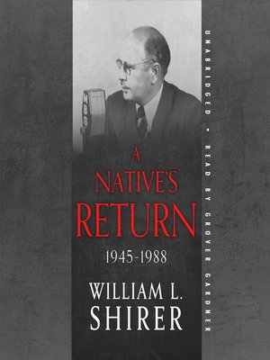cover image of A Native's Return, 1945–1988
